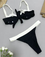 U-Bar Colorblock Bikini Set - Voldina